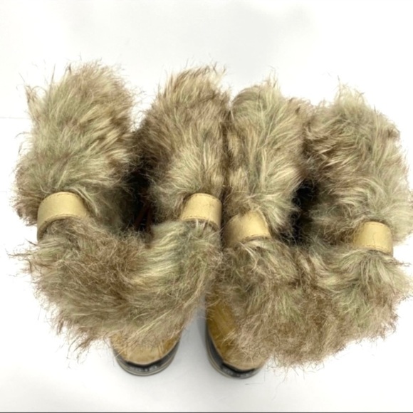 SOREL Joan of Arctic Fur Lining Winter Snow Duck Boot in Beige 1555381373 - Picture 8 of 11